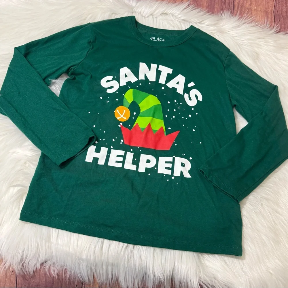 The Children’s Place Christmas Long Sleeve Shirt - Boys M (7/8)